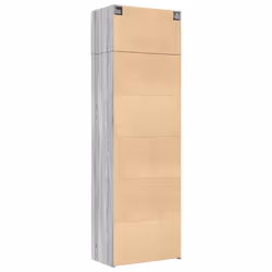 vidaXL Storage Cabinet Hall Side Cabinet Sideboard Grey Sonoma Engineered Wood - grey sonoma - Additional view 7