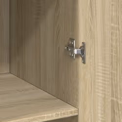 vidaXL Storage Cabinet Hall Side Cabinet Sideboard Smoked Oak Engineered Wood - sonoma oak - Additional view 8