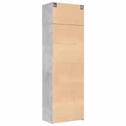 vidaXL Storage Cabinet Hall Side Cabinet Sideboard Smoked Oak Engineered Wood - concrete grey - Additional view 7