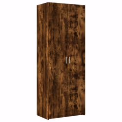 vidaXL Storage Cabinet Hall Side Cabinet Sideboard Smoked Oak Engineered Wood - smoked oak - Additional view 5