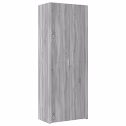 vidaXL Storage Cabinet Hall Side Cabinet Sideboard Smoked Oak Engineered Wood - grey sonoma - Additional view 5
