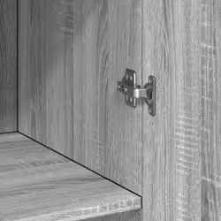 vidaXL Storage Cabinet Hall Side Cabinet Sideboard Smoked Oak Engineered Wood - grey sonoma - Additional view 8