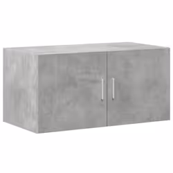 vidaXL Storage Cabinet Hallway Side Cabinet Sideboard White Engineered Wood - concrete grey - Additional view 4