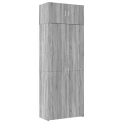 vidaXL Storage Cabinet Hallway Side Cabinet Sideboard White Engineered Wood - grey sonoma