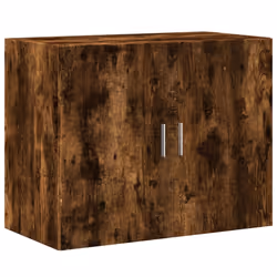vidaXL Highboard Sideboard Cabinet Storage Cupboard Black Engineered Wood - smoked oak - Additional view 5