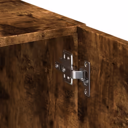 vidaXL Highboard Sideboard Cabinet Storage Cupboard Black Engineered Wood - smoked oak - Additional view 8