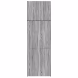vidaXL Highboard Sideboard Cabinet Storage Cupboard Black Engineered Wood - grey sonoma - Additional view 4