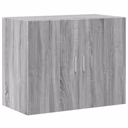 vidaXL Highboard Sideboard Cabinet Storage Cupboard Black Engineered Wood - grey sonoma - Additional view 5