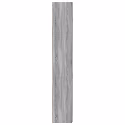 vidaXL Highboard Sideboard Cabinet Storage Cupboard Black Engineered Wood - grey sonoma - Additional view 6