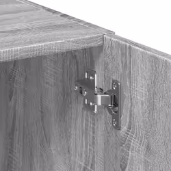 vidaXL Highboard Sideboard Cabinet Storage Cupboard Black Engineered Wood - grey sonoma - Additional view 8