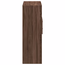vidaXL Highboard Sideboard Side Cabinet Cupboard Grey Sonoma Engineered Wood - brown oak - Additional view 4