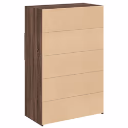 vidaXL Highboard Sideboard Side Cabinet Cupboard Grey Sonoma Engineered Wood - brown oak - Additional view 5