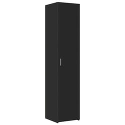 vidaXL Highboard Sideboard Side Cabinet Cupboard Concrete Grey Engineered Wood - black