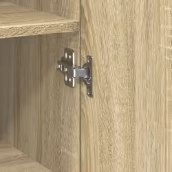 vidaXL Highboard Sideboard Side Cabinet Cupboard Concrete Grey Engineered Wood - sonoma oak - Additional view 7