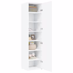 vidaXL Highboard Sideboard Side Cabinet Cupboard Concrete Grey Engineered Wood - white - Additional view 2