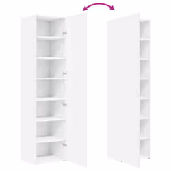 vidaXL Highboard Sideboard Side Cabinet Cupboard Concrete Grey Engineered Wood - white - Additional view 6