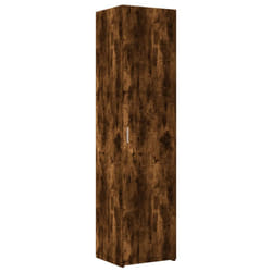vidaXL Highboard Sideboard Side Cabinet Cupboard Concrete Grey Engineered Wood - smoked oak