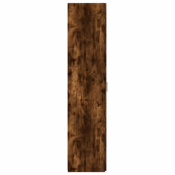 vidaXL Highboard Sideboard Side Cabinet Cupboard Concrete Grey Engineered Wood - smoked oak - Additional view 4