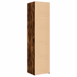 vidaXL Highboard Sideboard Side Cabinet Cupboard Concrete Grey Engineered Wood - smoked oak - Additional view 5