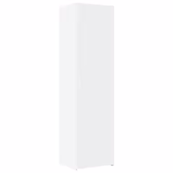 vidaXL Highboard Sideboard Side Cabinet Cupboard Concrete Grey Engineered Wood - white