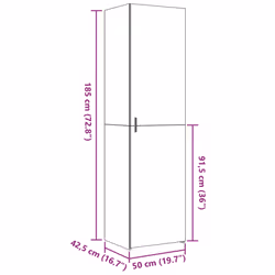 vidaXL Highboard Sideboard Side Cabinet Cupboard Concrete Grey Engineered Wood - white
