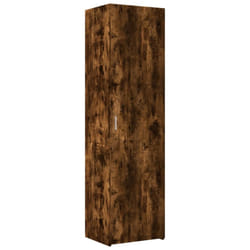 vidaXL Highboard Sideboard Side Cabinet Cupboard Concrete Grey Engineered Wood - smoked oak