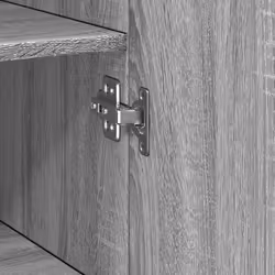 vidaXL Highboard Sideboard Side Cabinet Cupboard Concrete Grey Engineered Wood - grey sonoma - Additional view 7