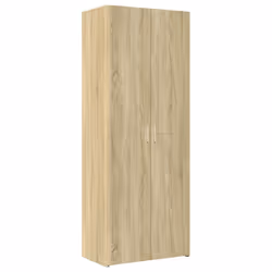vidaXL Highboard Sideboard Cabinet Storage Cupboard Black Engineered Wood - sonoma oak