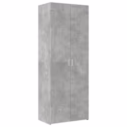 vidaXL Highboard Sideboard Cabinet Storage Cupboard Black Engineered Wood - concrete grey