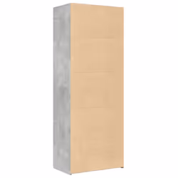 vidaXL Highboard Sideboard Cabinet Storage Cupboard Black Engineered Wood - concrete grey - Additional view 5