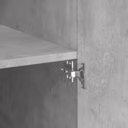 vidaXL Highboard Sideboard Cabinet Storage Cupboard Black Engineered Wood - concrete grey - Additional view 6