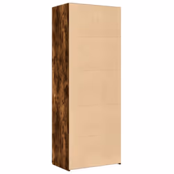 vidaXL Highboard Sideboard Cabinet Storage Cupboard Black Engineered Wood - smoked oak - Additional view 5