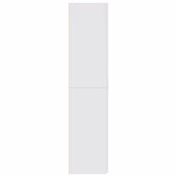 vidaXL Highboard Sideboard Cabinet Storage Cupboard Black Engineered Wood - white - Additional view 4