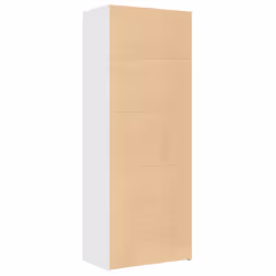 vidaXL Highboard Sideboard Cabinet Storage Cupboard Black Engineered Wood - white - Additional view 5