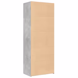 vidaXL Highboard Sideboard Cabinet Storage Cupboard Black Engineered Wood - concrete grey - Additional view 5