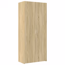 vidaXL Highboard Sideboard Cabinet Storage Cupboard Black Engineered Wood - sonoma oak