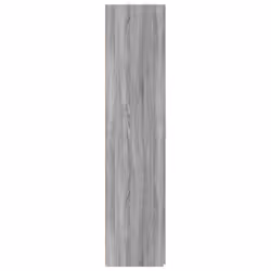 vidaXL Highboard Sideboard Cabinet Storage Cupboard Black Engineered Wood - grey sonoma - Additional view 4