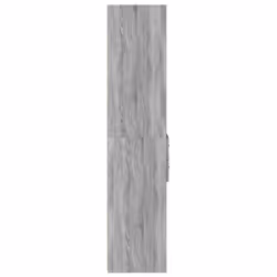 vidaXL Highboard Sideboard Cabinet Storage Cupboard Black Engineered Wood - grey sonoma - Additional view 4