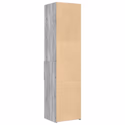 vidaXL Highboard Sideboard Cabinet Storage Cupboard Black Engineered Wood - grey sonoma - Additional view 5