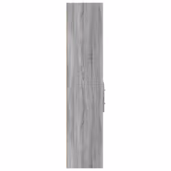 vidaXL Highboard Sideboard Cabinet Storage Cupboard Brown Oak Engineered Wood - grey sonoma - Additional view 4