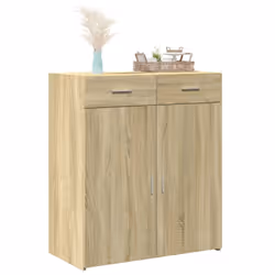 vidaXL Sideboard Storage Cupboard Cabinet Highboard Brown Oak Engineered Wood - sonoma oak - Additional view 2