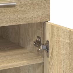 vidaXL Sideboard Storage Cupboard Cabinet Highboard Brown Oak Engineered Wood - sonoma oak - Additional view 7