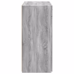 vidaXL Sideboard Storage Cupboard Cabinet Highboard Brown Oak Engineered Wood - grey sonoma - Additional view 4