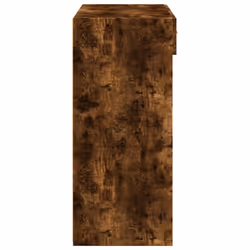 vidaXL Sideboard Storage Cupboard Cabinet Highboard Brown Oak Engineered Wood - smoked oak - Additional view 4
