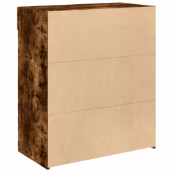 vidaXL Sideboard Storage Cupboard Cabinet Highboard Brown Oak Engineered Wood - smoked oak - Additional view 5