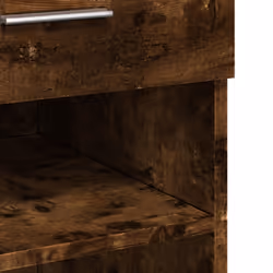 vidaXL Sideboard Storage Cupboard Cabinet Highboard Brown Oak Engineered Wood - smoked oak - Additional view 7