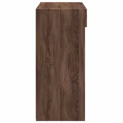 vidaXL Sideboard Storage Cupboard Cabinet Highboard Brown Oak Engineered Wood - brown oak - Additional view 4