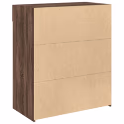 vidaXL Sideboard Storage Cupboard Cabinet Highboard Brown Oak Engineered Wood - brown oak - Additional view 5