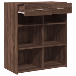 vidaXL Sideboard Storage Cupboard Cabinet Highboard Brown Oak Engineered Wood - brown oak - Additional view 6