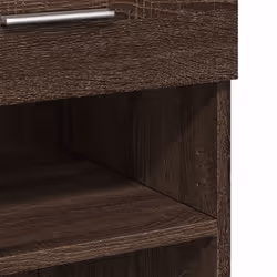 vidaXL Sideboard Storage Cupboard Cabinet Highboard Brown Oak Engineered Wood - brown oak - Additional view 7